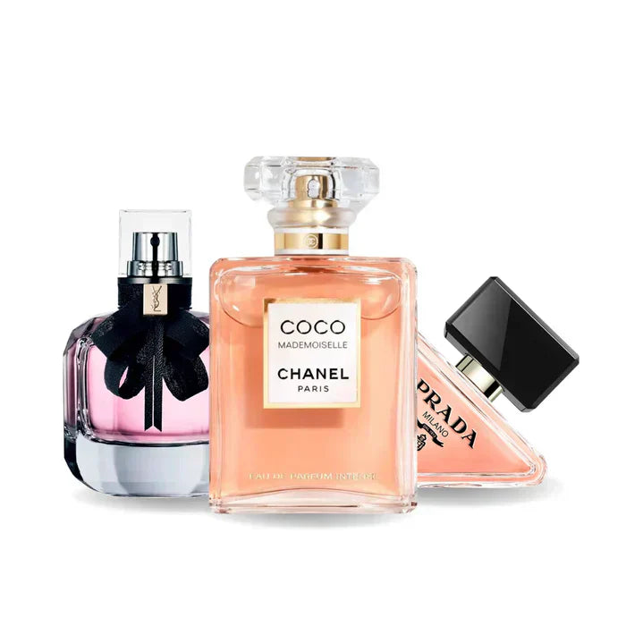 3er-Pack Parfums: Prada PARADOXE, COCO MADEMOISELLE & MON PARIS – 100 ml