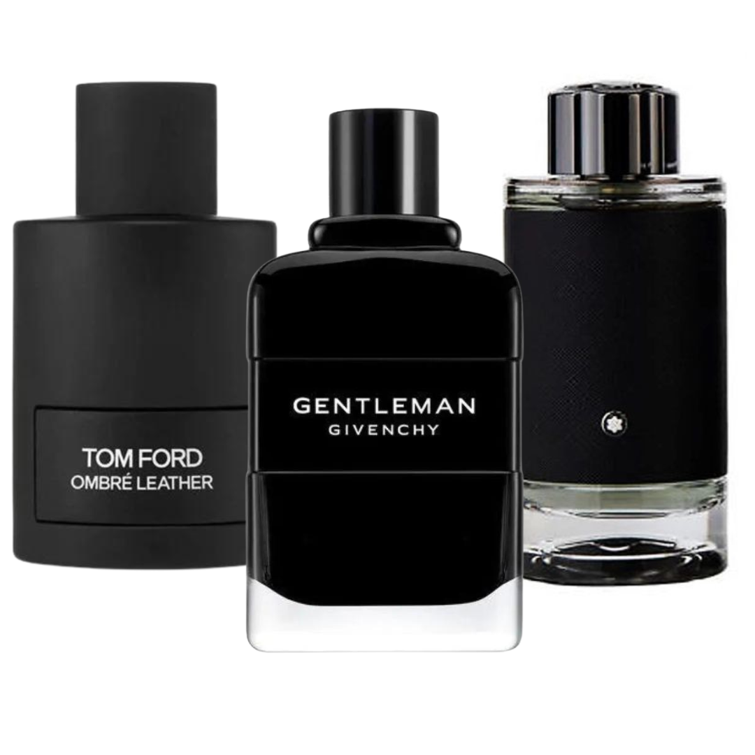 3er-Pack Parfums: OMBRE LEATHER, GENTLEMAN & EXPLORER – 100 ml