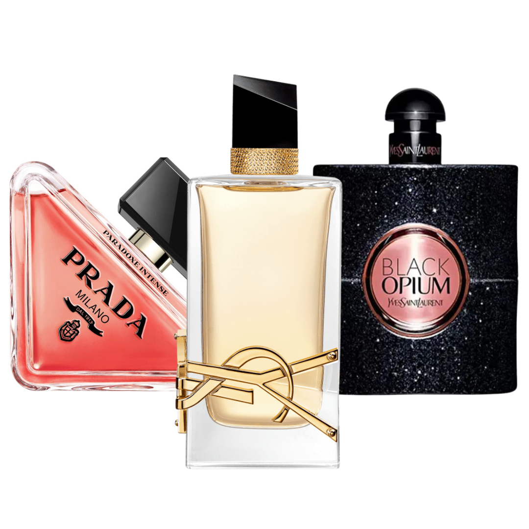 3er-Pack Parfums: PRADA PARADOXE, BLACK OPIUM & LIBRE – 100 ml