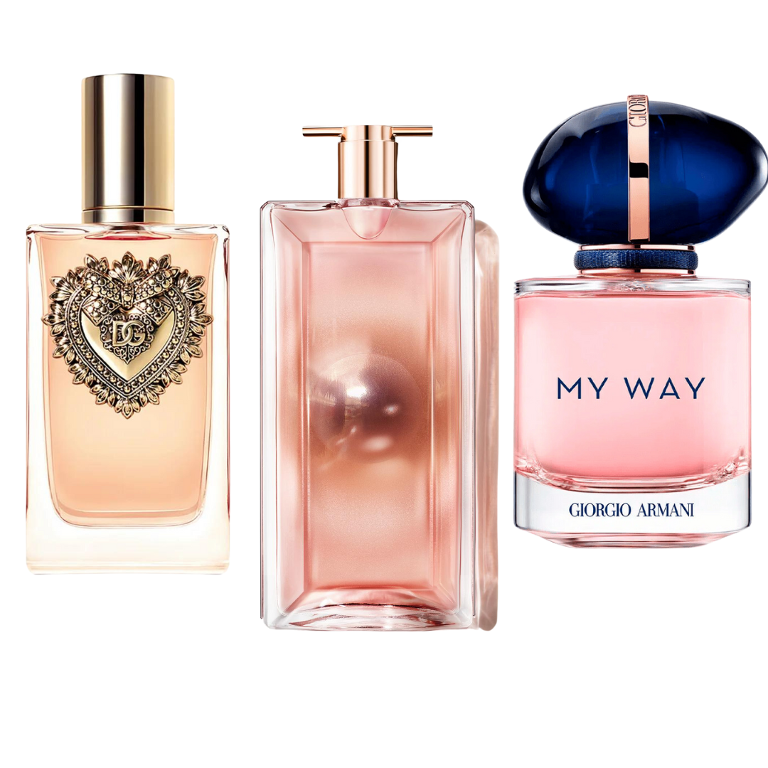 3er-Pack Parfums: DEVOTION, MY WAY & IDÔLE – 100 ml