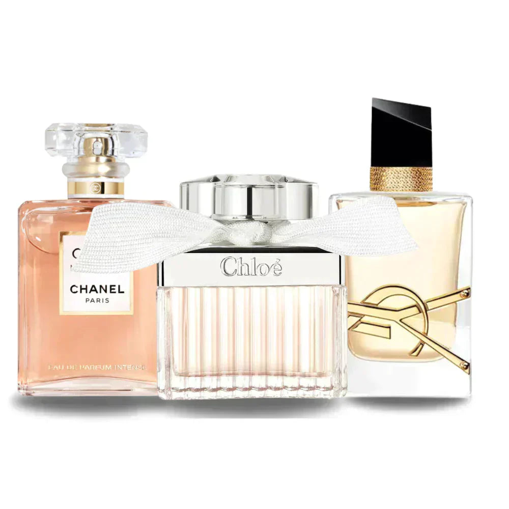 3er-Pack Parfums: COCO MADEMOISELLE, LIBRE & CHLOÉ – 100 ml